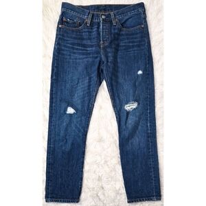 Levis 501 Wedgie Fit Jeans Retro 90s Straight Leg High Waisted Rise Denim Blue